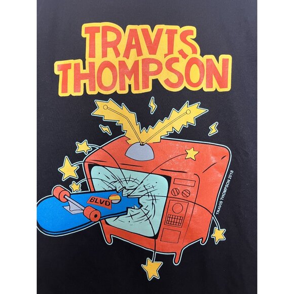 Travis Thompson 2018 Black Graphic Tee Men's Medium T-Shirt - Picture 2 of 7